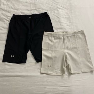 Bundle of two pairs of Under Armour spandex shorts